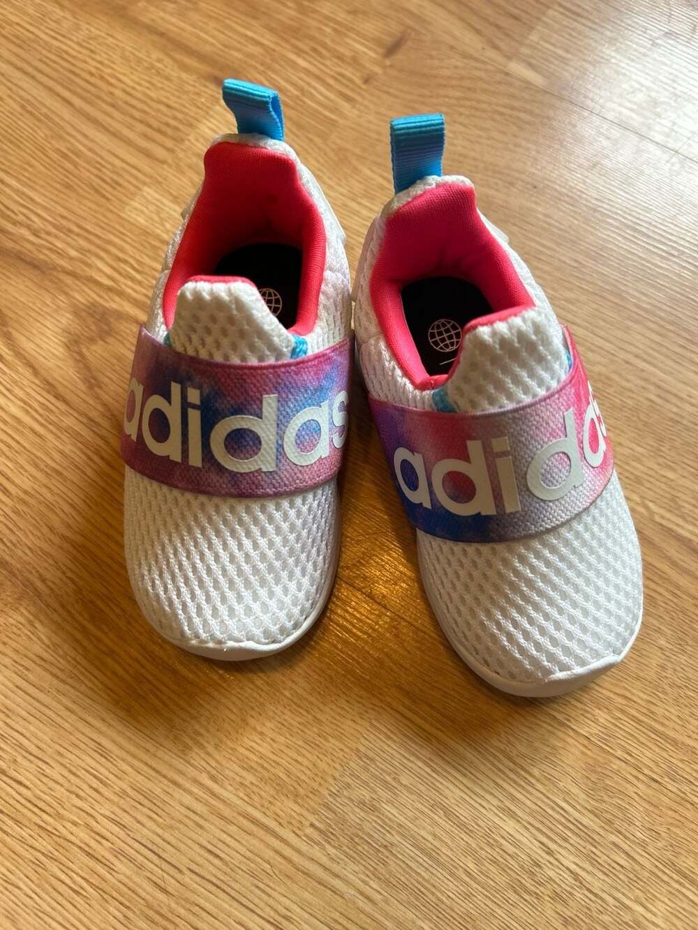adidas Lite Racer Adapt 4.0 Toddler Shoes White Acid Wash GW4242